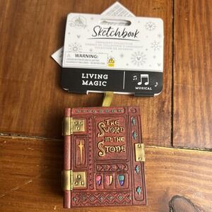 2025 Disney Parks Sketchbook Ornament The Sword In The Stone Book Living Magic